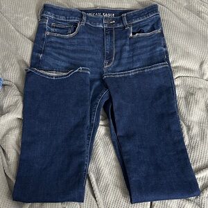 American Eagle Outfitters Women's Boot Cut Jeans - Dark Blue